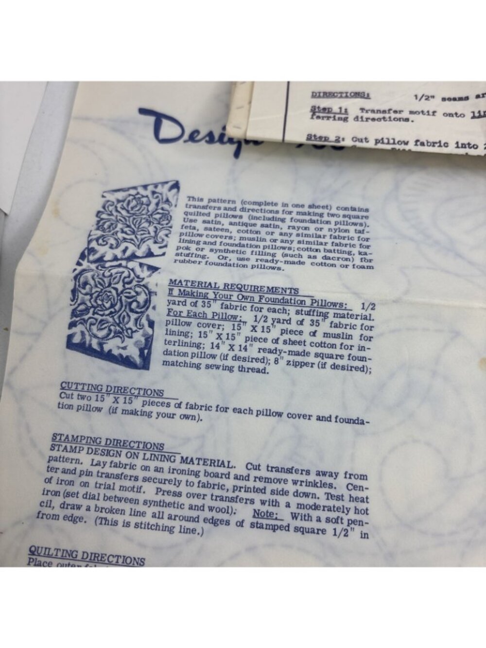 Vintage Progressive Farmer Pillow Patterns And Transfers - Picture 7 of 9
